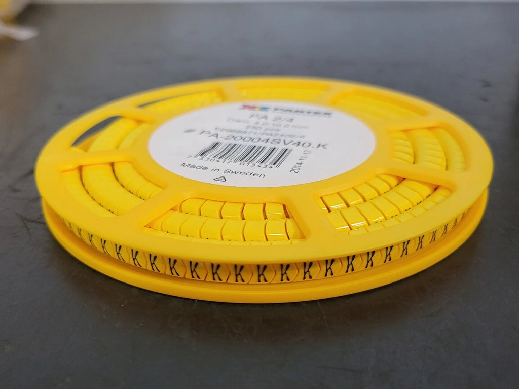 PARTEX PA 2/4 Character K Cable Marker PA-20004SV40.K