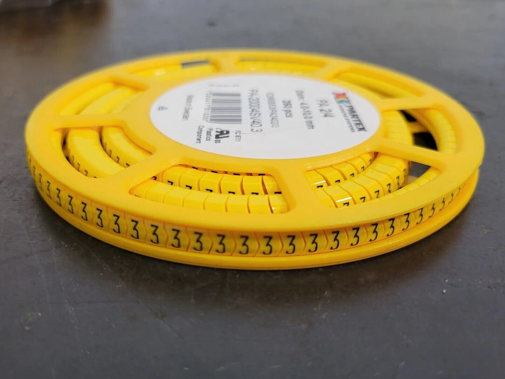 PARTEX PA 2/4 Character 3 Cable Marker PA-20004SV40.3