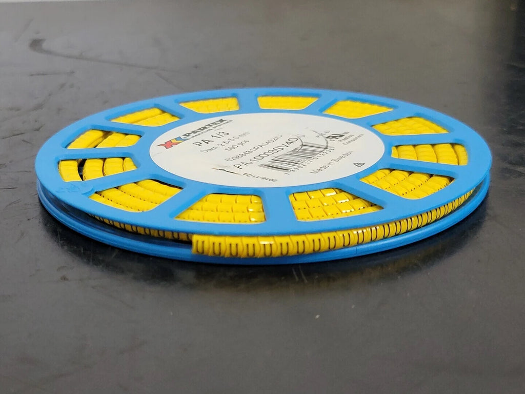PARTEX PA 1/3 Character U Cable Marker PA-10003SV40.U