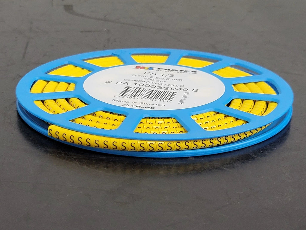 PARTEX PA 1/3 Character S Cable Marker PA-10003SV40.S