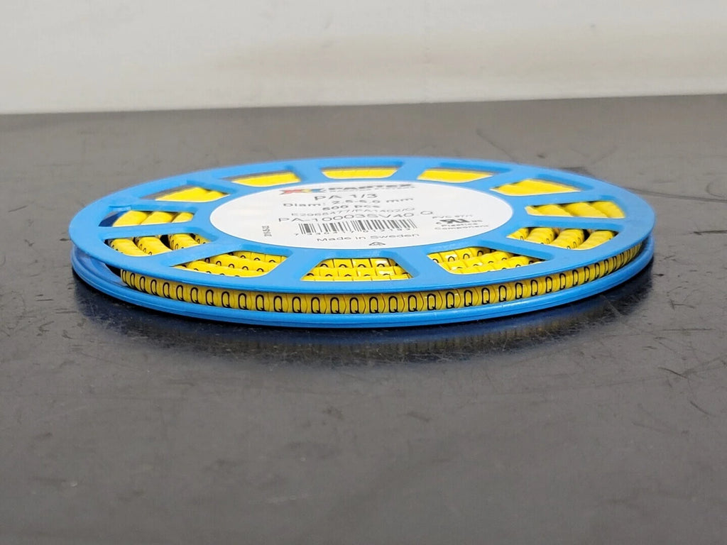 PARTEX PA 1/3 Character Q Cable Marker PA-10003SV40.Q