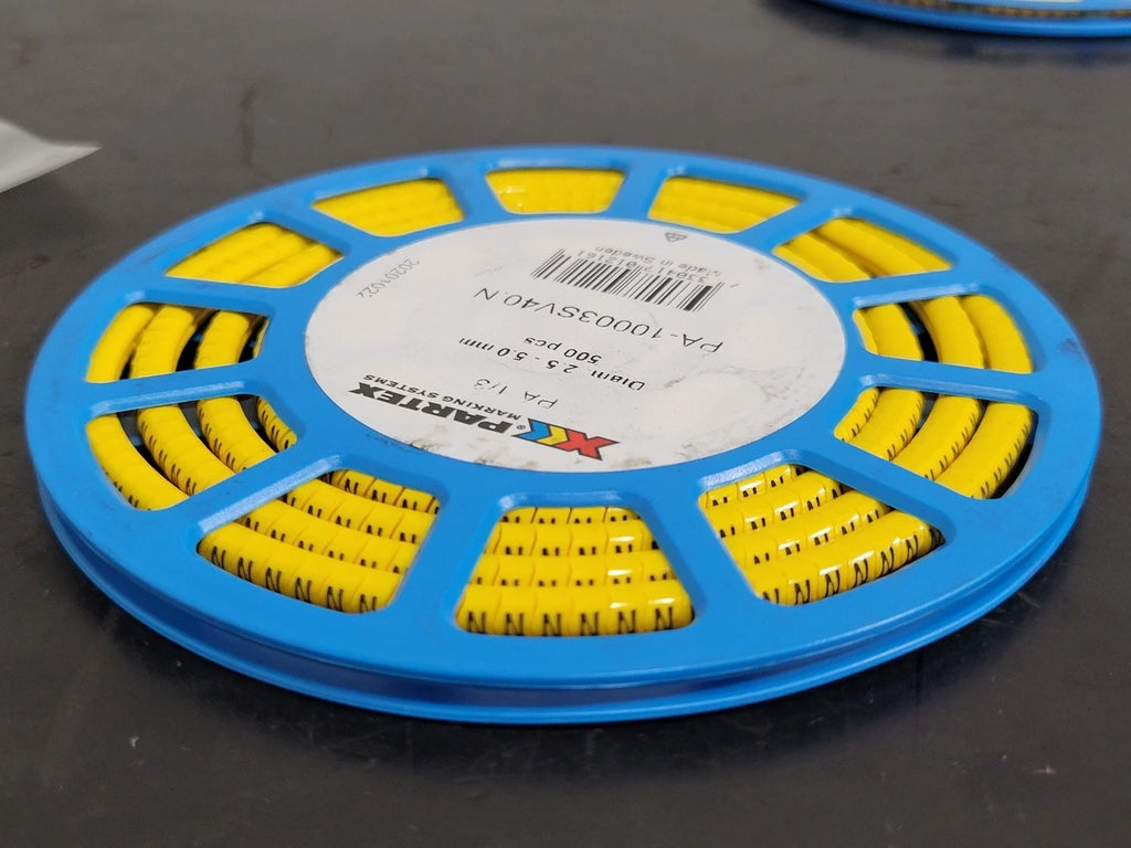 PARTEX PA 1/3 Character N Cable Marker PA-10003SV40.N