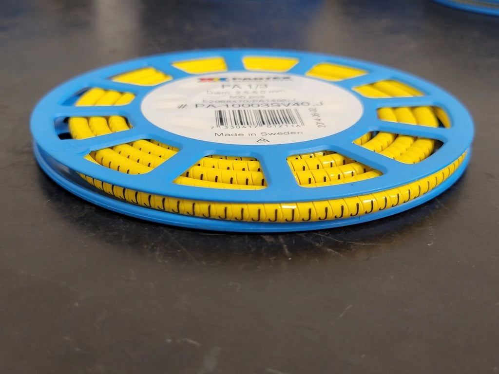 PARTEX PA 1/3 Character J Cable Marker PA-10003SV40.J