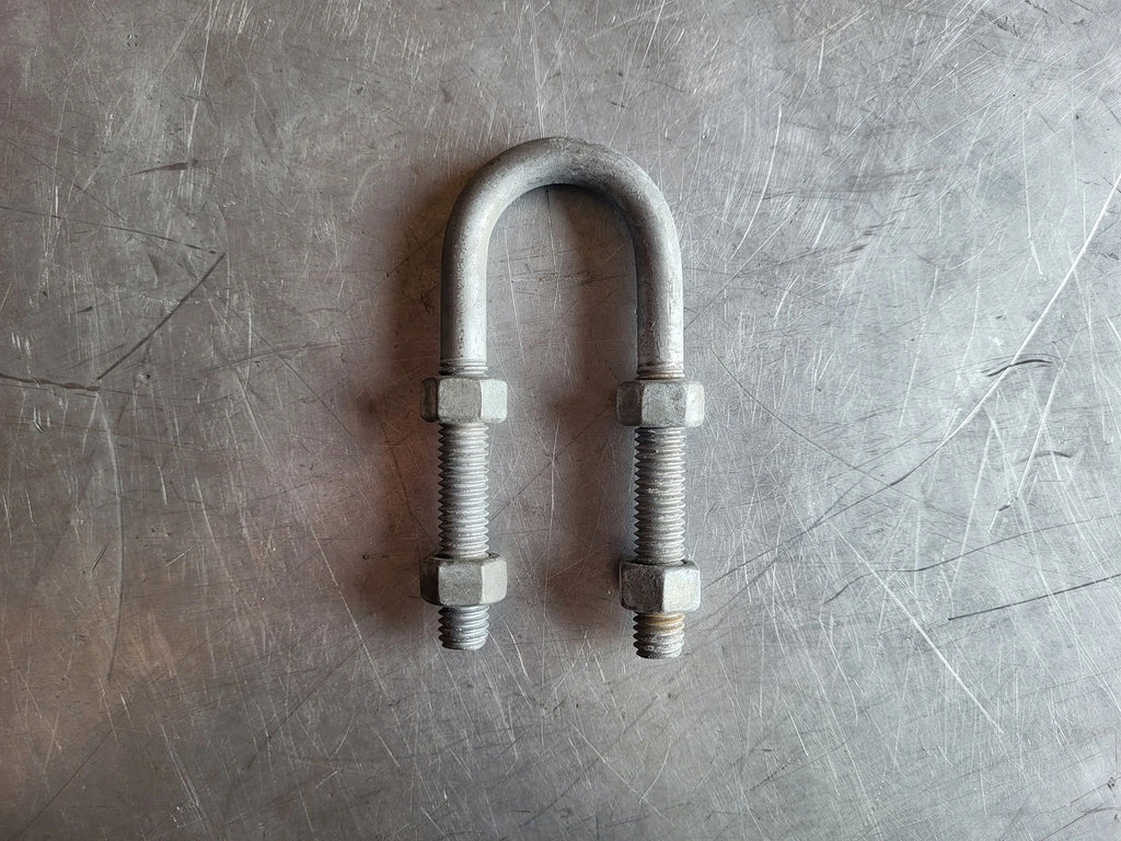 1.8" ID 3.8" OD U Bolt W/ 4 Hex Bolts