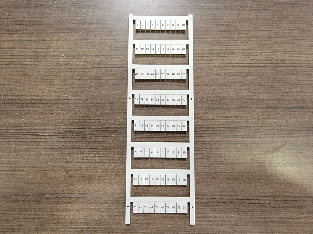 ALLEN-BRADLEY Terminal Block Snap-In Individual Marker Card 1492-MS6X12H1-50 (Box of 5)