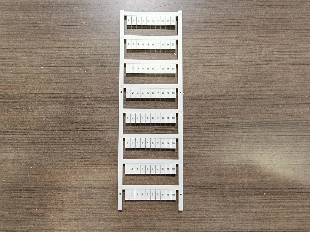 ALLEN-BRADLEY Terminal Block Snap-In Individual Marker Card 1492-MS6X12H1-10 (Box of 5)
