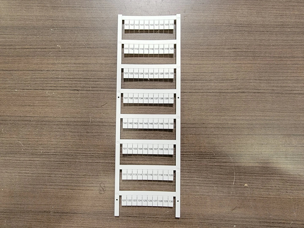 ALLEN-BRADLEY Terminal Block Snap-In Individual Marker Card 1492-MS6X12H101-150 (Box of 5)