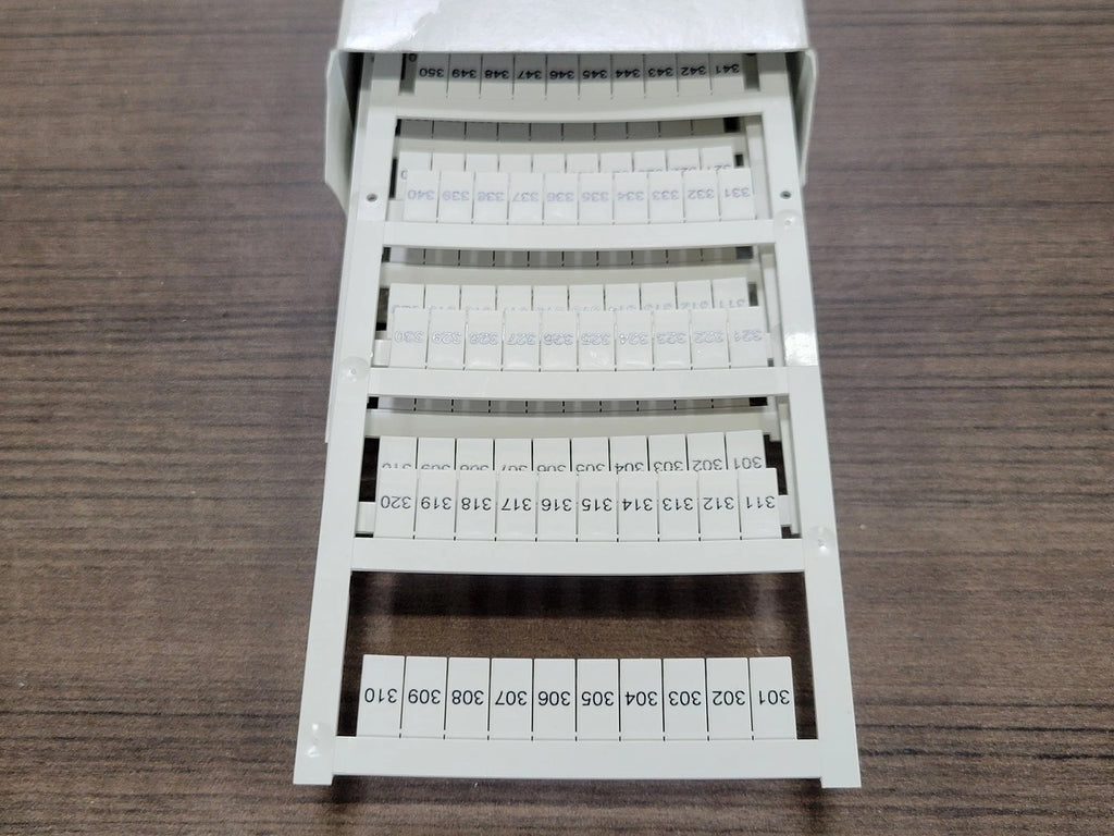 ALLEN-BRADLEY Terminal Block Snap-In Individual Marker Card 1492-MS6X12H301-350 (Box of 5)