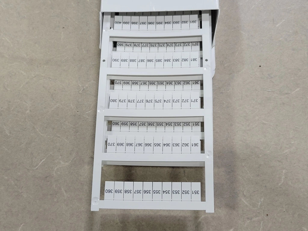 ALLEN-BRADLEY Terminal Block Snap-In Individual Marker Card 1492-MS6X12H351-400 (Box of 5)