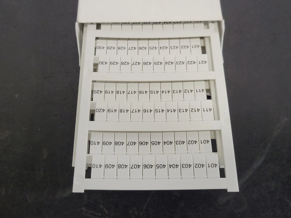 ALLEN-BRADLEY Terminal Block Snap-In Individual Marker Card 1492-MS6X12H401-450 (Box of 5)