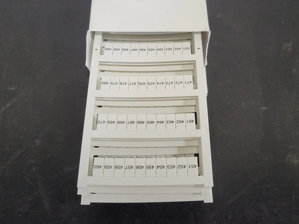 ALLEN-BRADLEY Terminal Block Snap-In Individual Marker Card 1492-MS6X12H451-500 (Box of 5)
