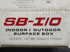 FIRE ALARM SB-I/O Surface Mount Backbox