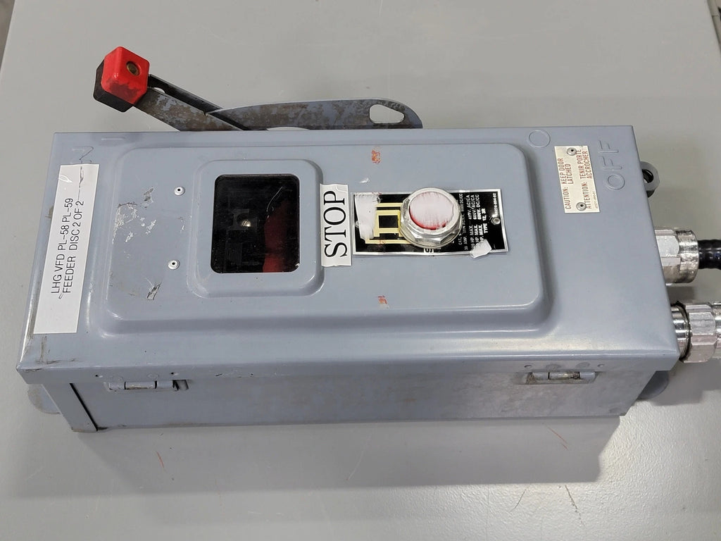 SQUARE D 30 Amp, 3 Pole, 600 volts Non-Fusible Disconnect Switch CHU361AWK