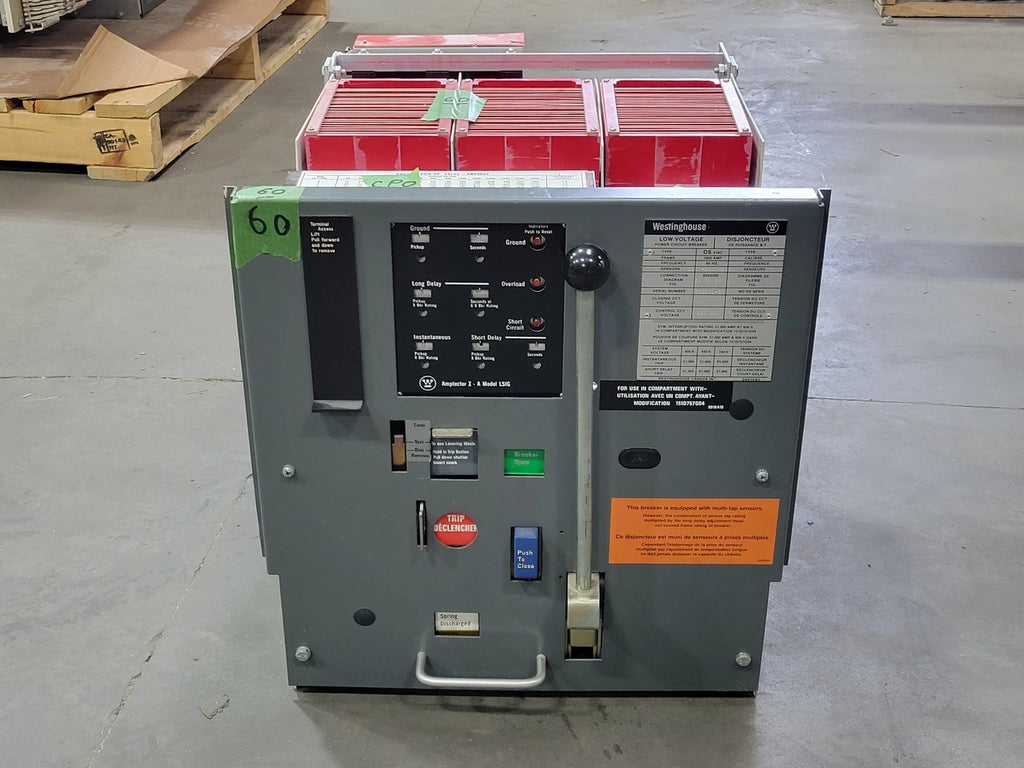 WESTINGHOUSE 1600 Amp 3 Pole Low-Voltage Power Circuit Breaker DS416C