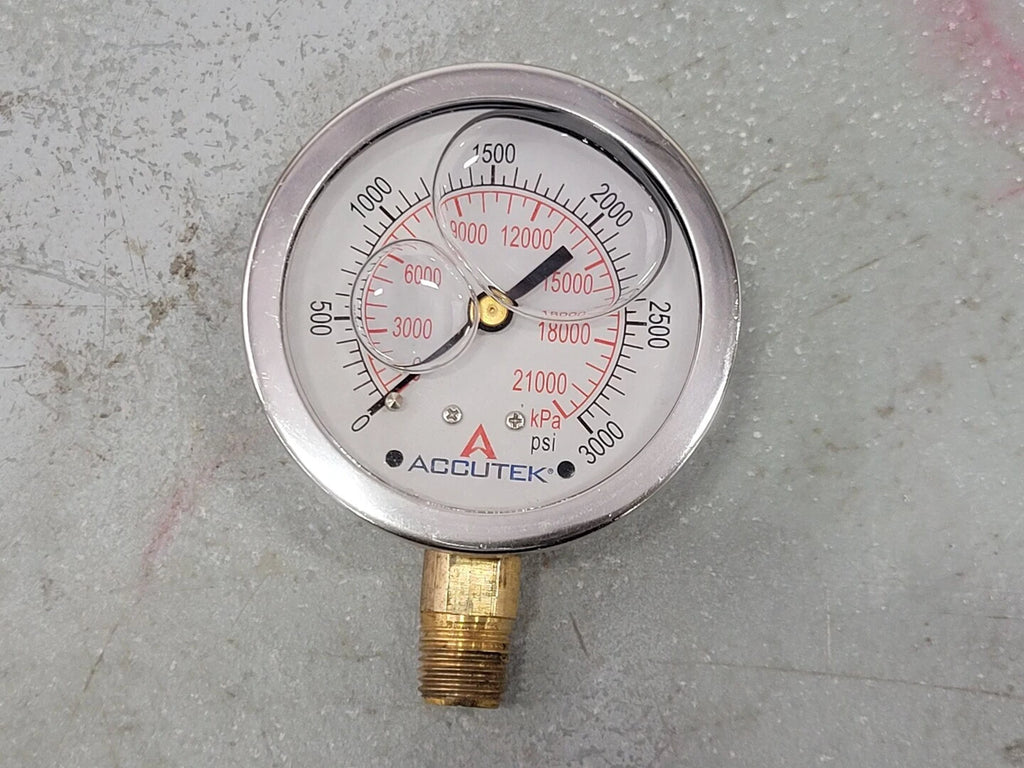 ACCUTEK 2 1/2" Pressure Gauge WJ 7678P