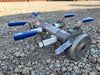 PARKER 4-Way Air Header w/ 1/2" Ball Valves