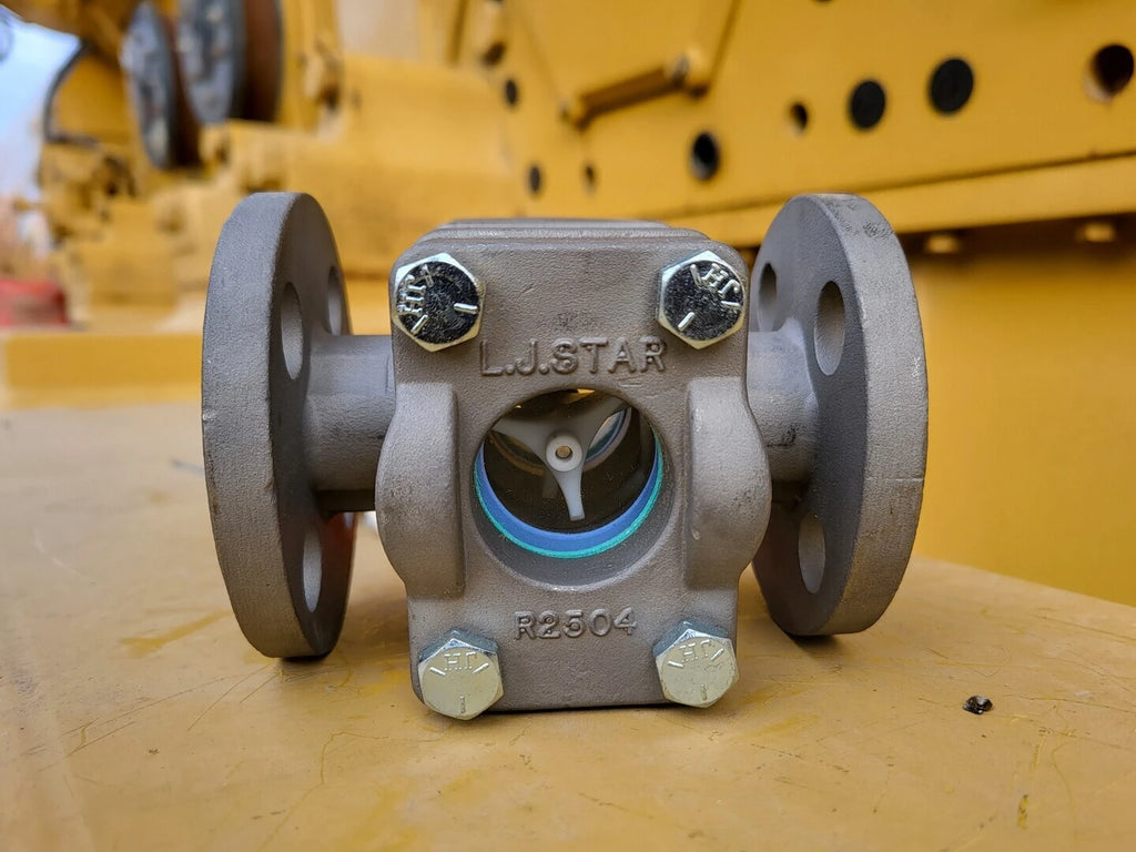 LJ STAR 1/2" Class 150 Sight Flow Indicator Flanged Mount