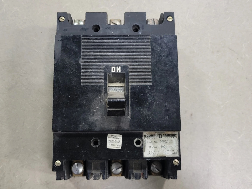 SQUARE D 30 Amp 3 Pole Circuit Breaker 999230