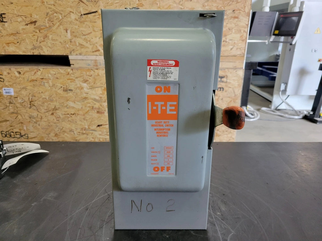 ITE 60 Amp, 3 Pole, 600 volts Non-Fused Disconnect Switch NFK362