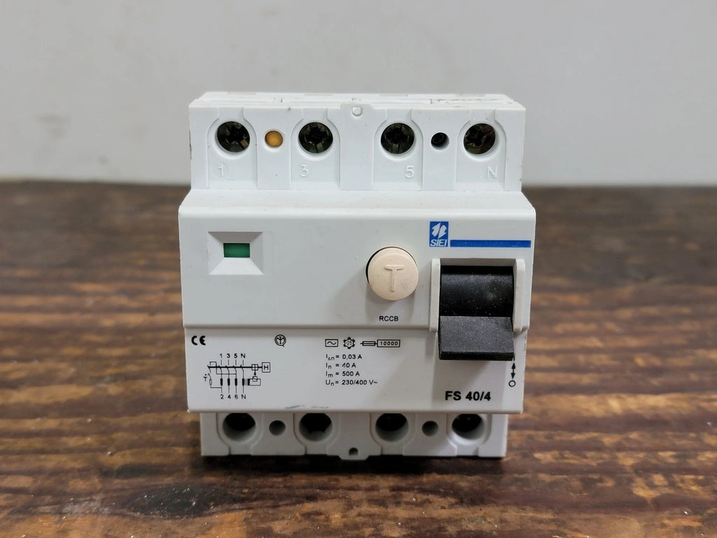 SIEI Residual Current Circuit Breakers RCCB FS 40/4