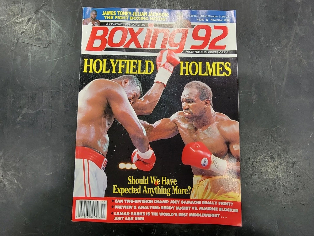 November 1992 Magazine Evander Holyfield vs Larry Holmes