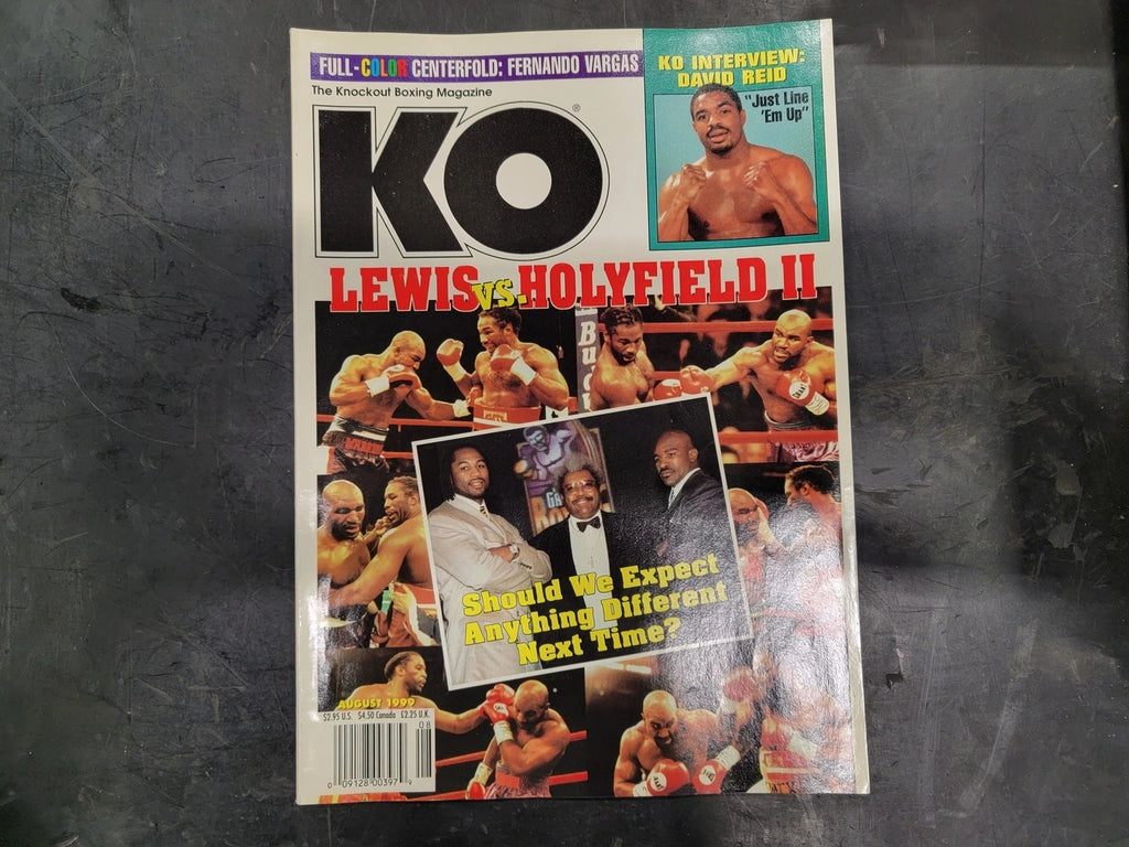 KO August 1999 Magazine Lewis vs Holyfield II