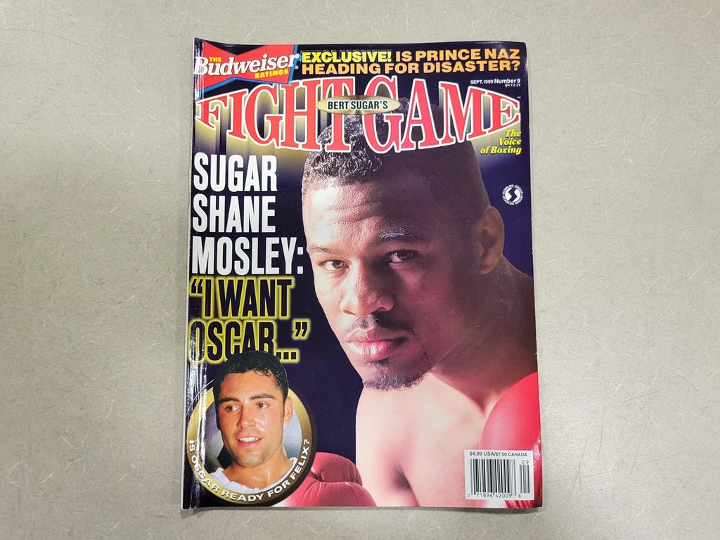 FIGHT GAME September 1999 Number 9 Magazine Sugar Shane Mosley