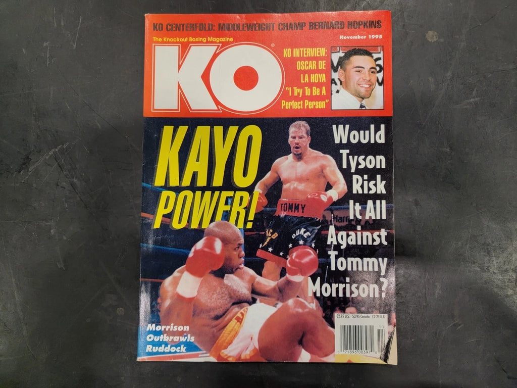KO November 1995 Magazine Mike Tyson vs Tommy Morrison