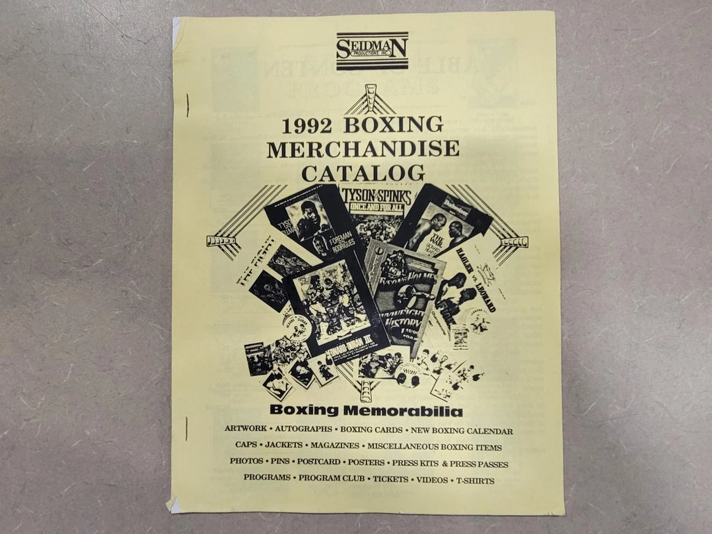 1992 Boxing Merchandise Catalogue