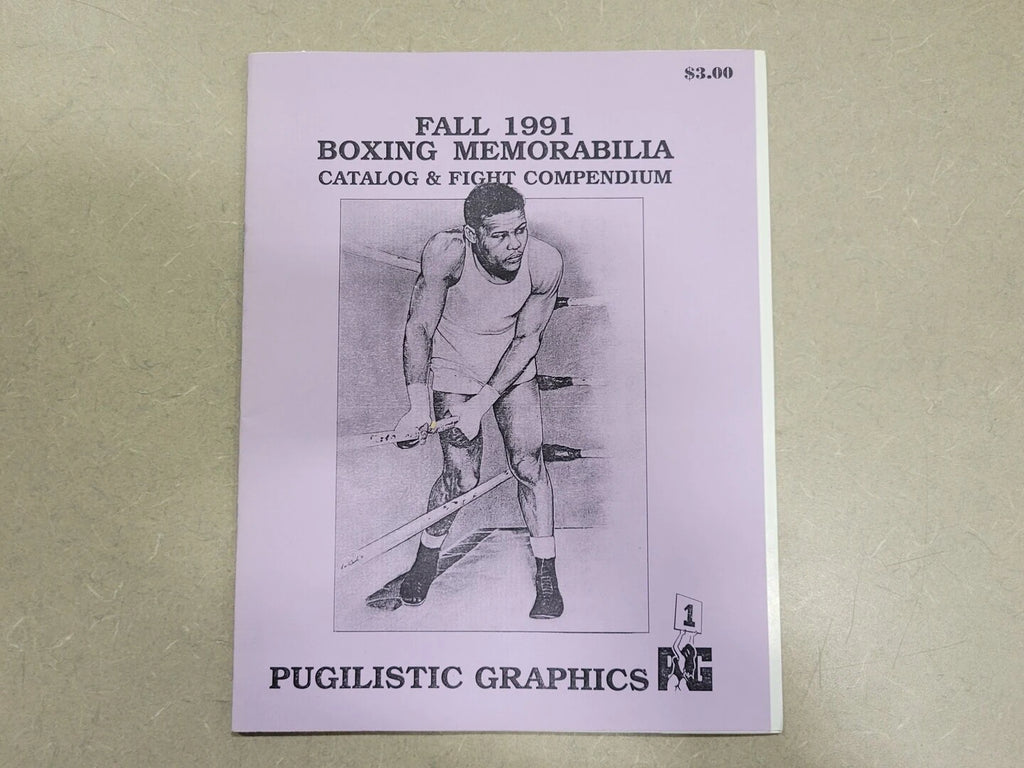 PUGILISTIC GRAPHICS Fall 1991 Magazine Boxing Memorabilia 