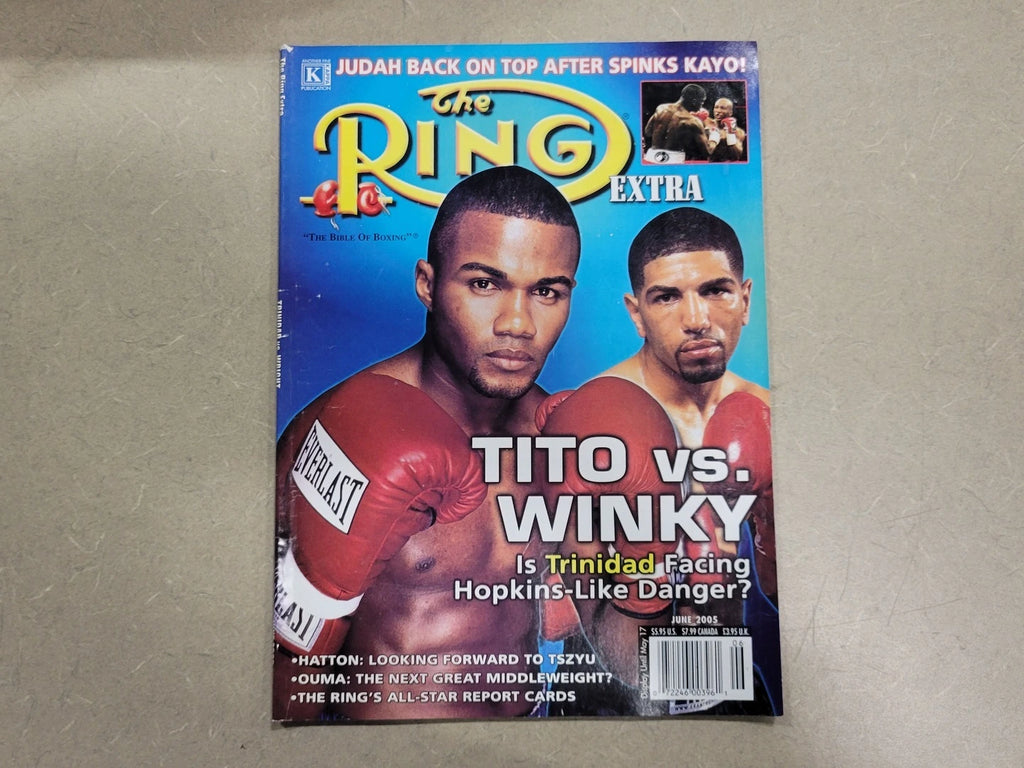 THE RING June 2005 Magazine Felix Trinidad vs Ronald Wright 