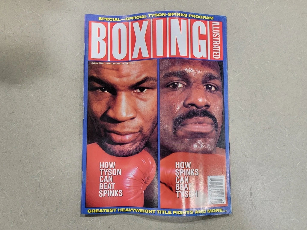 BOXING ILLUSTRATED August 1988 Magazine Mike Tyson - Michael Spinks