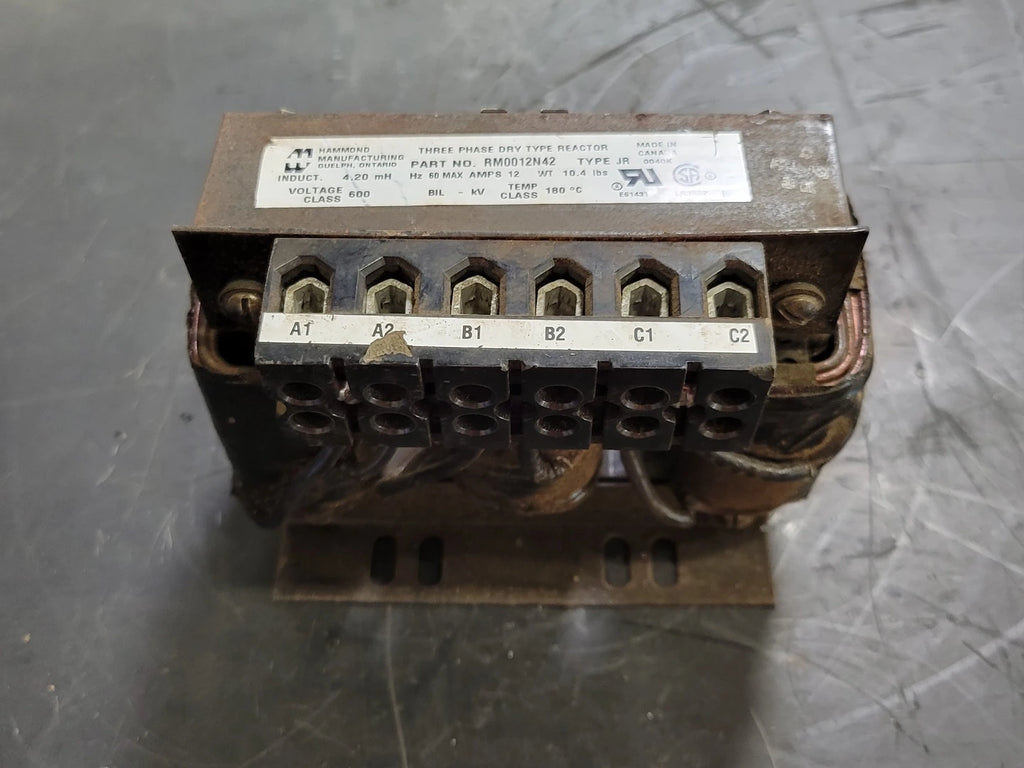 HAMMOND MANUFACTURING 12 Amps, 4.20 mH Dry Type Line Reactor RM0012N42