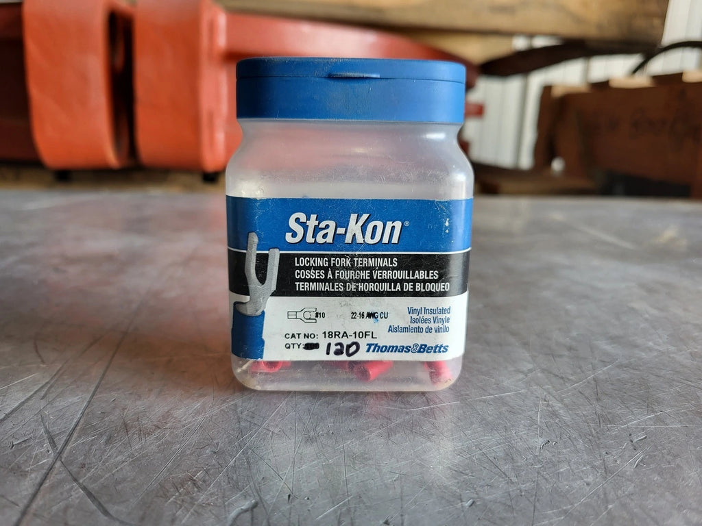 THOMAS & BETTS 22-16 AWG Locking Fork Terminal 18RA-10FL (Pack of 120)