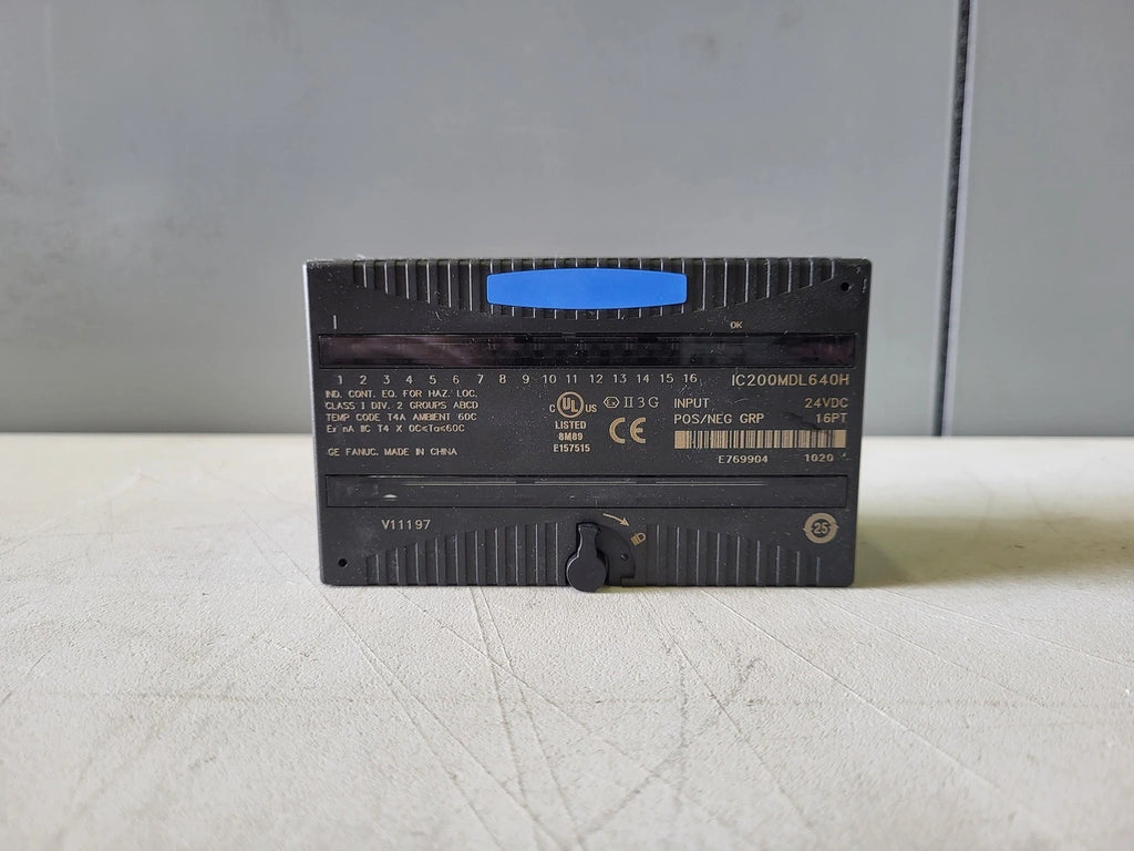 GE-FANUC VersaMax Input Module IC200MDL640H 24VDC 16pt Pos/Neg Grouped
