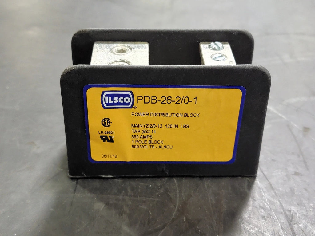 ILSCO Power Distribution Block PDB-26-2/0-1 350A 600V