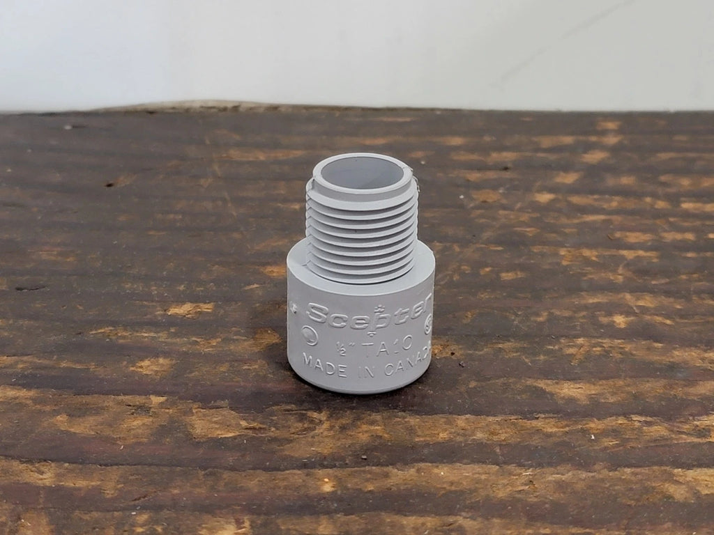 SCEPTER 1/2" PVC Terminal Adapter TA10 (Box of 165)