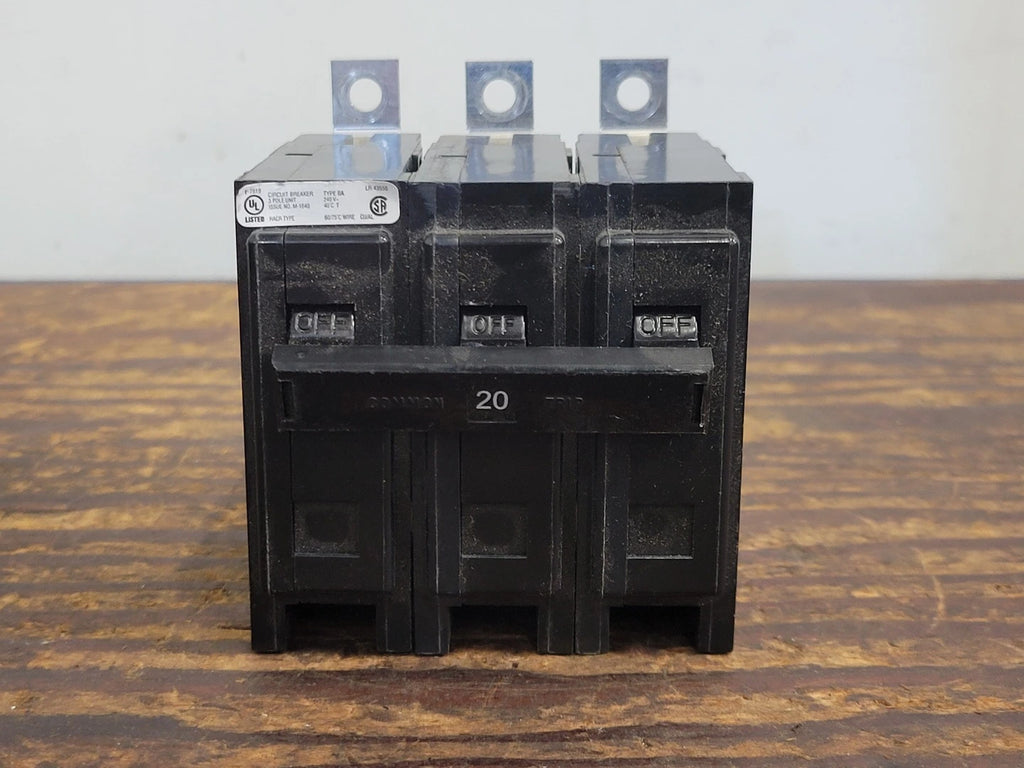 EATON 20 Amp, 3 Pole, 240 volts Circuit Breaker BAB3020H