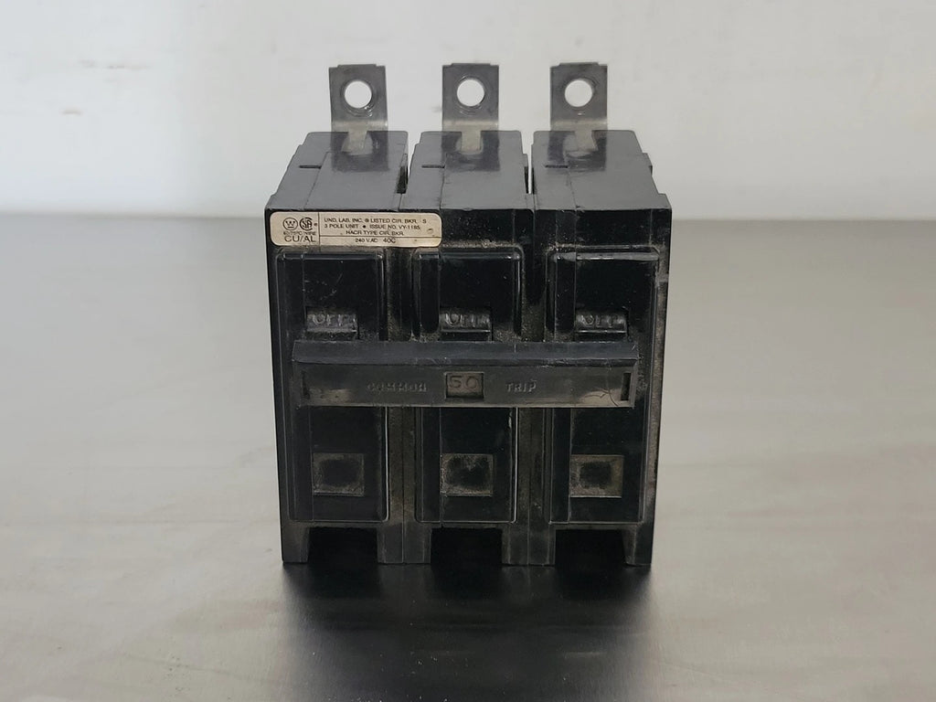 WESTINGHOUSE 50 Amp, 3 Pole, 240 volts Circuit Breaker BAB3050H