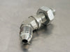 BRENNAN INDUSTRIES 45 Deg Elbow Adapter Bulkhead M-04 JIC X M-04 JIC 1/4" x 1/4" (Bag of 10)