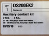 CUTLER-HAMMER Auxiliary Contact Kit DS200EK2 2 NO-2 NC