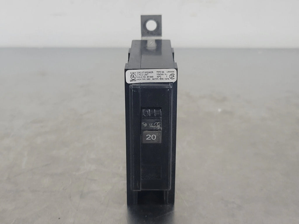 CUTLER-HAMMER 20 Amp, 1 Pole, 120/240 volts Circuit Breaker BA120
