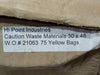 Caution Waste Material Yellow Bag 4-mil 30" x 48" (Box of 75)