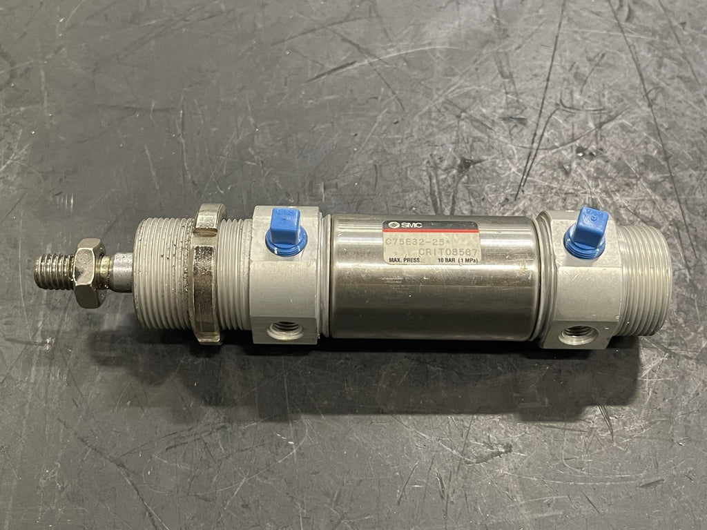 SMC Pneumatic Cylinder 1.25" Bore x 0.98" Stroke C75E32-25