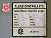 ALLIED CONTROLS LTD Industrial Control Panel LR 25790