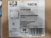 HUBBELL Raised Square Box Cover 52C18 (Box of 24)