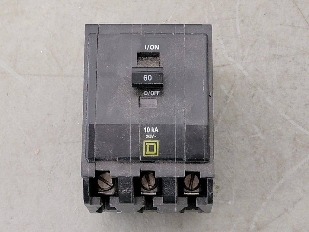 SQUARE D 60 Amp, 3 Pole, 240 volts Circuit Breaker