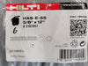 HILTI 5/8" x 12" Anchor Rod HAS-E-55 (Box of 5 pcs)