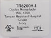 15 Amp 125V Duplex Receptacle Tamper Resistant Hospital Grade TR8200H-I