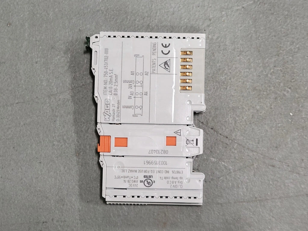 WAGO 4-Channel Analog Input Module 750-453/702-000